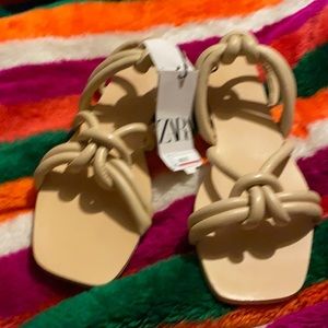 Zara Tan Sandals